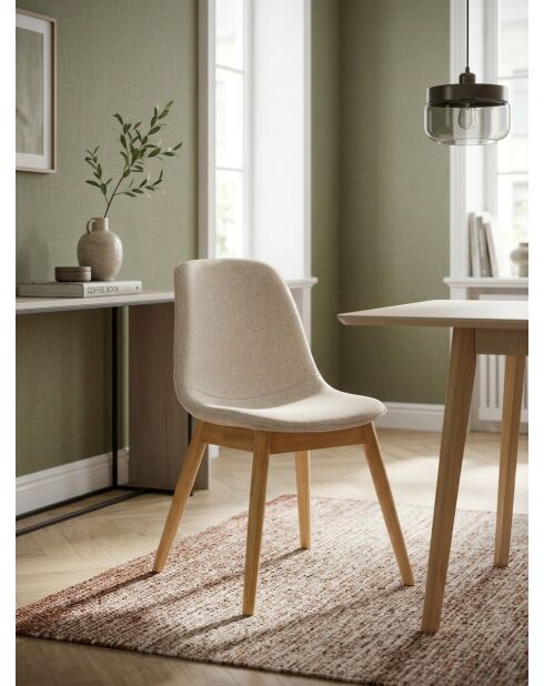 Chaise Ayati beige/naturel