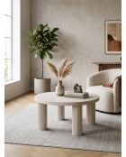 Table basse Tella ivoire