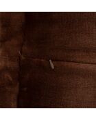 Coussin flanelle  Cuddly marron - 53x53cm