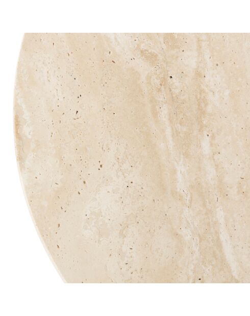 Mesita de madera travertina Celen - D.40 x H.45 cm