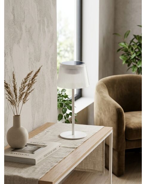 Lampe extérieur katy blanc - H. 30cm
