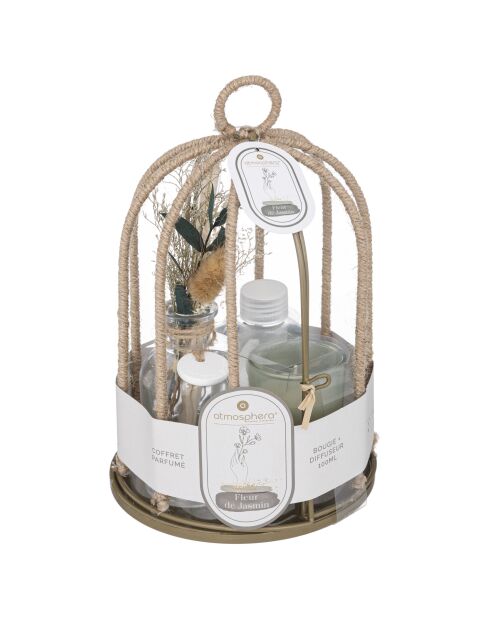 Coffret de bougie paola jasmin vert