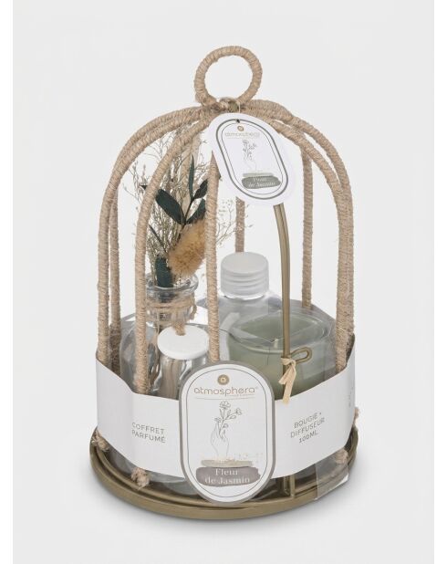 Coffret de bougie paola jasmin vert