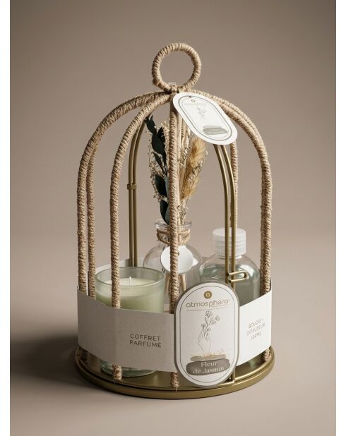 Coffret de bougie paola jasmin vert