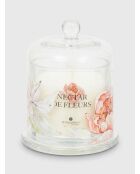 Bougie parfumée en verre rose - 240g