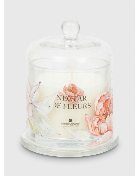 Bougie parfumée en verre rose - 240g