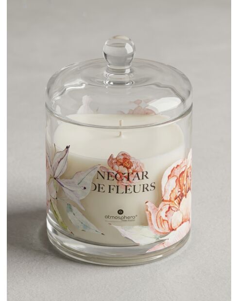 Bougie parfumée en verre rose - 240g
