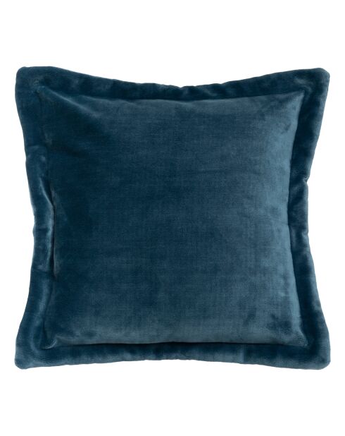 Coussin flanelle Cuddly bleu égéen - 53x53cm
