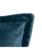 Coussin flanelle Cuddly bleu égéen - 53x53cm