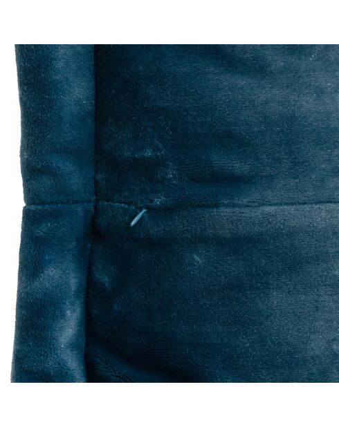 Coussin flanelle Cuddly bleu égéen - 53x53cm