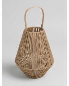 Lanterne ross marron - H. 31cm