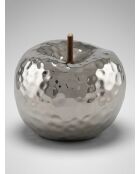 Déco à poser Pomme Pamela argent - H.14cm