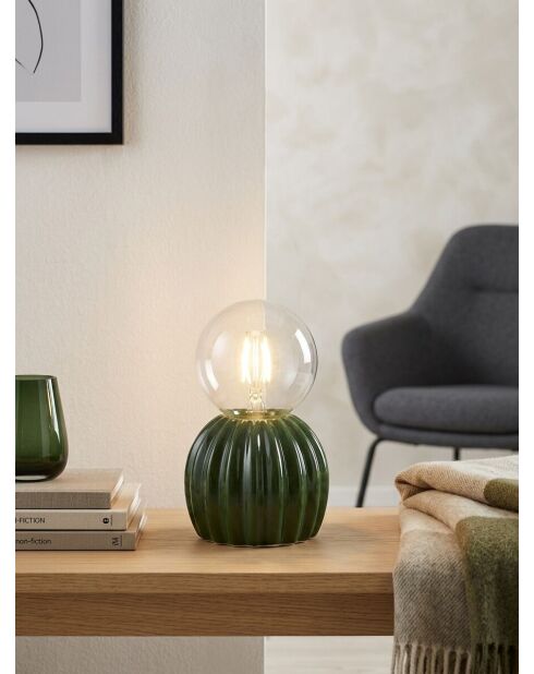Lampe led cactus vert - H. 15cm