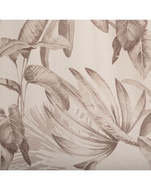 Tenda Elena beige con stampa in lino - 135x260cm