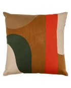Coussin Brod Hary marron caramel - 45x45cm