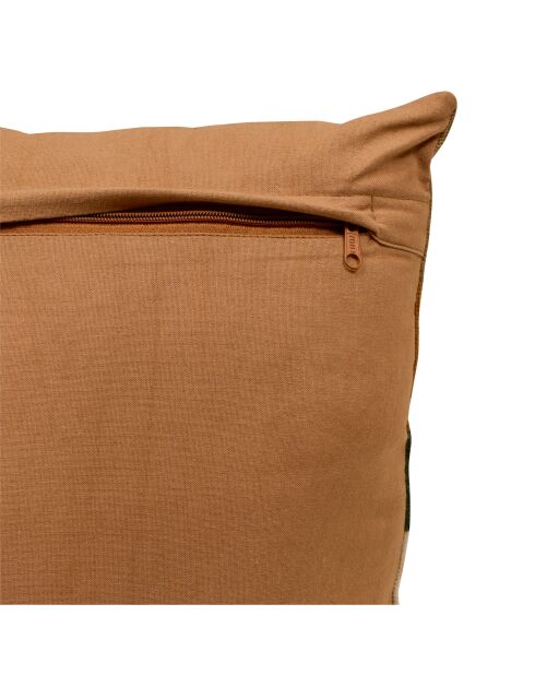 Coussin Brod Hary marron caramel - 45x45cm