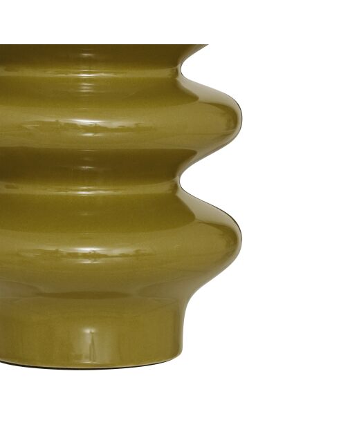 Lampe à poser Vinus vert kaki - H.45 cm