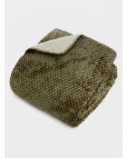 Plaid Lyno verde kaki - 130x170cm