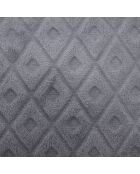 Plaid grigio in flanella diamantata - 125x150cm