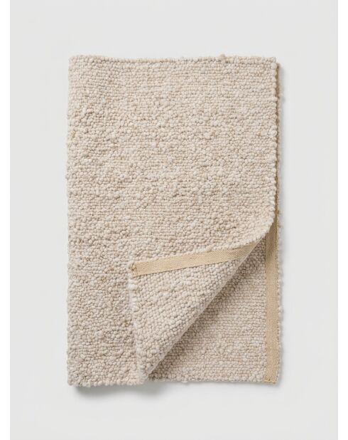Tapis en laine Volna ivoire - 118x170cm