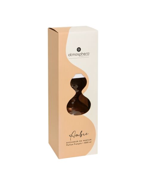 Diffuseur en verre Hanae Ambre rouge foncé - 1000ml