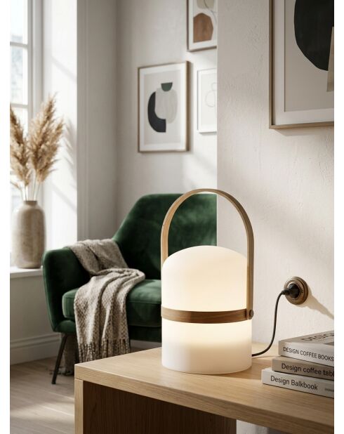 Luminaire extérieur Kiara blanc - H.26cm