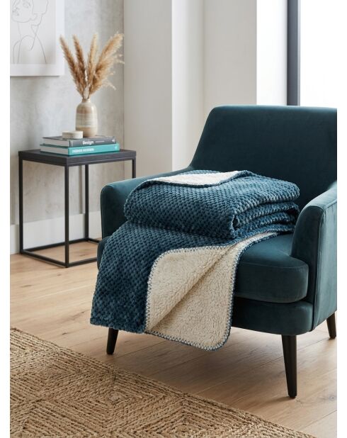 Plaid blu Lyno - 130x170cm