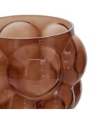 Vase en verre souffle Edia marron - H. 25cm