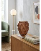Vase en verre souffle Edia marron - H. 25cm