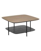 Table basse 1 étagère Hodia noire