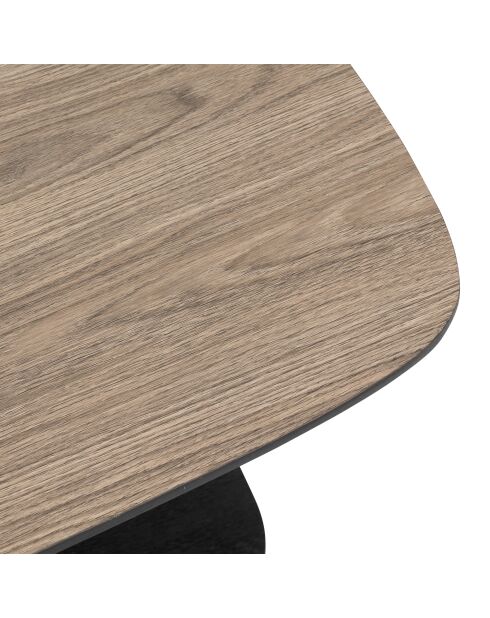 Table basse 1 étagère Hodia noire