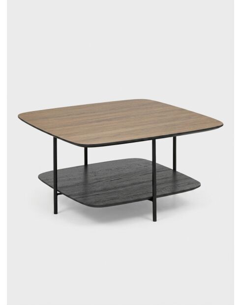 Table basse 1 étagère Hodia noire