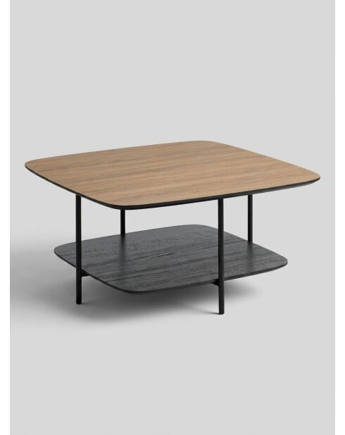 Table basse 1 étagère Hodia noire