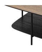 Table basse 1 étagère Hodia noire