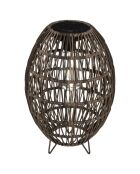 Lampe solaire marron - H. 32cm