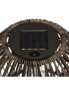 Lampe solaire marron - H. 32cm