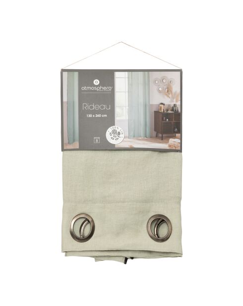 Tenda Linah celadon verde - 130x260cm