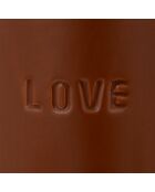 Vase soliflore avi marron caramel - H.20cm