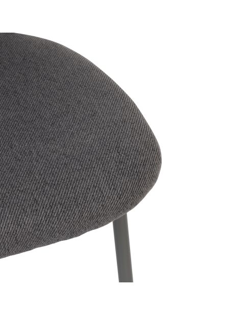 Chaise Kamili gris - l.57 x P.43 x H.84 cm