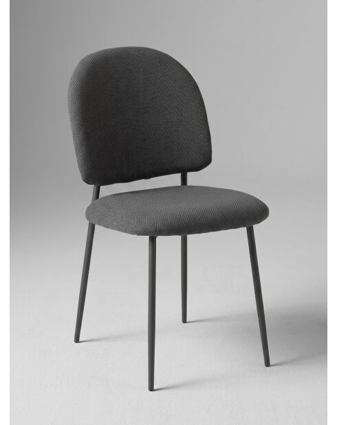 Chaise Kamili gris - l.57 x P.43 x H.84 cm