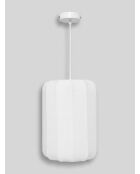 Suspension Tobie blanc - H. 25cm