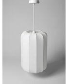 Suspension Tobie blanc - H. 25cm