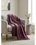 Plaid in flanella tinta unita viola chiaro - 130x180cm