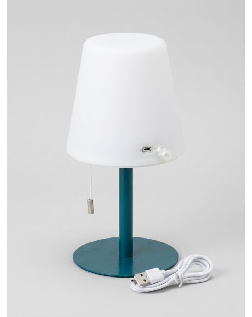 Lampe extérieur Zack bleu - H. 30cm