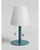 Zack blaue Außenlampe - H. 30cm