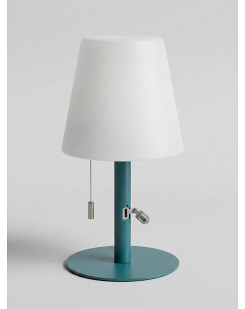 Lampe extérieur Zack bleu - H. 30cm