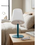 Zack blaue Außenlampe - H. 30cm