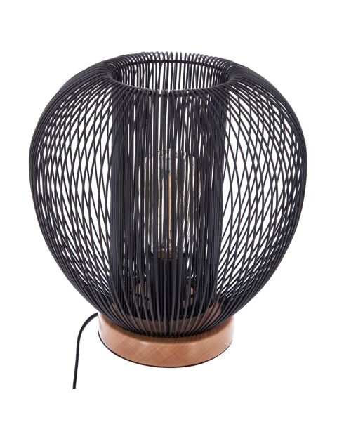 Lampe à poser Noda noir - H. 27cm