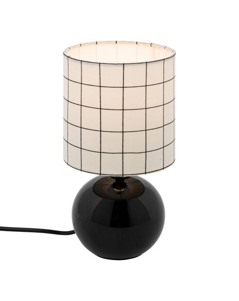 Lampe à poser Boule Timeo noir - H.25cm
