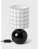 Lámpara de mesa Timeo Boule negra - H.25cm